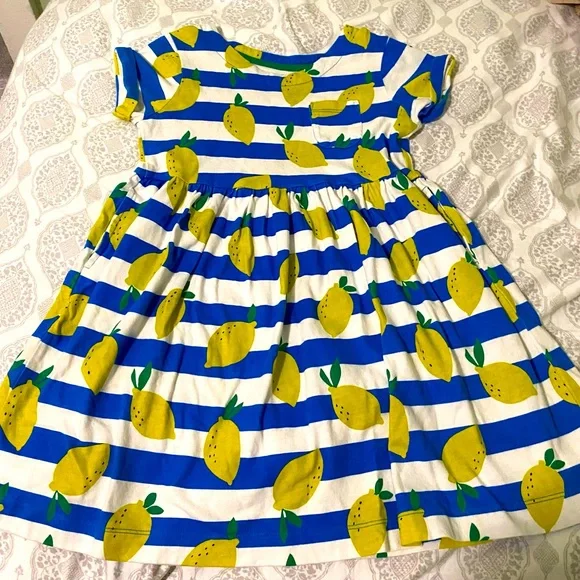Mini Boden | Dresses | Adorable Lemon Theme Mini Boden Girls Dress |  Poshmark